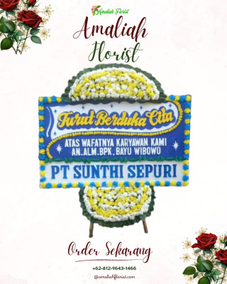 Papan Bunga Duka di Lebak Bandung
