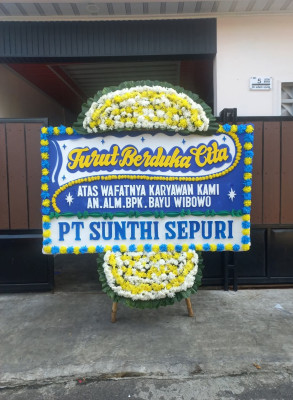 Papan Bunga Duka di Lebak Bandung